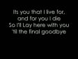 Rihanna- Final Goodbye